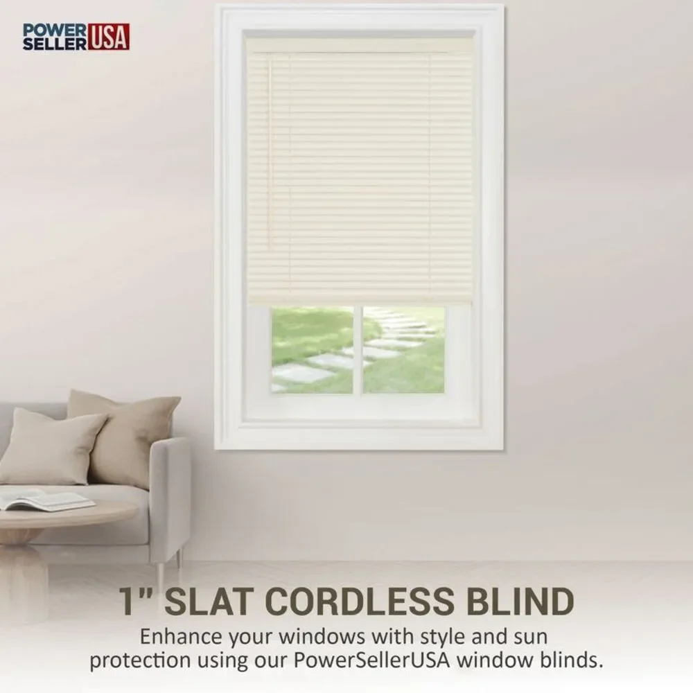 PowerSellerUSA Cordless Window Blinds, Privacy & Light Filtering 1